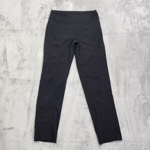 Zac & Rachel Pants Womens 4 Black Skinny Leg Pull On Ponte Stretch Office Preppy